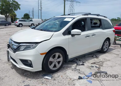 2019 Honda Odyssey Ex-L из США, поврежденный, VIN 5FNRL6H79KB011473